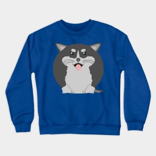 Sfurical round husky dog Crewneck Sweatshirt